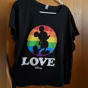 Mickey Mouse rainbow pride shirt